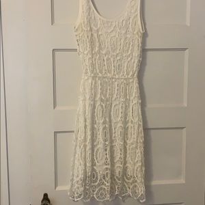 White lace dress